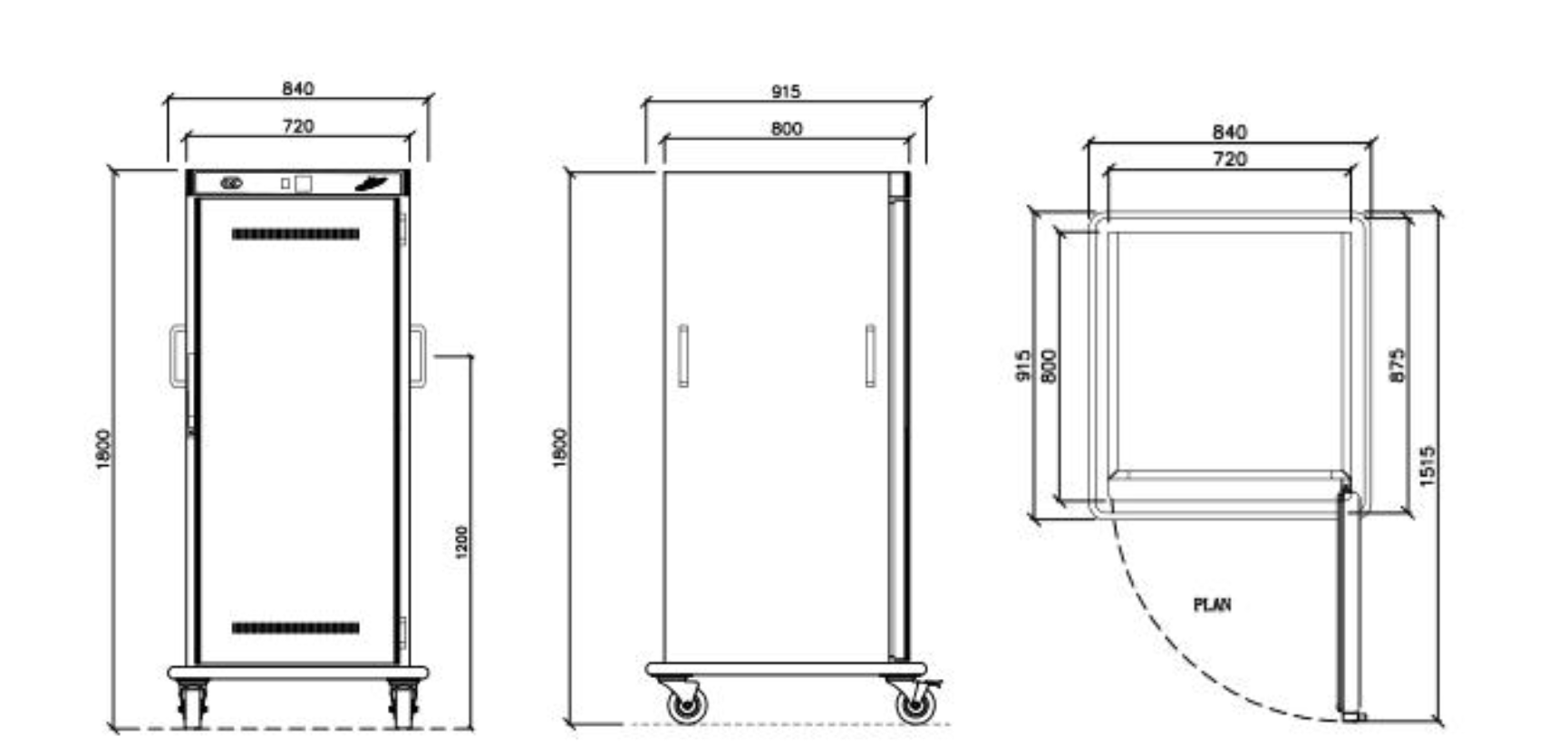 Tủ giữ nóng thực phẩm di dộng