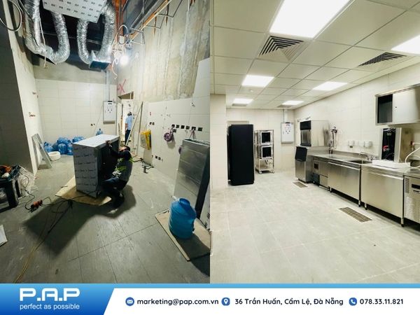 Dự án thiết kế thi công bếp công nghiệp cho Bar tại Resort & Golf Hội An