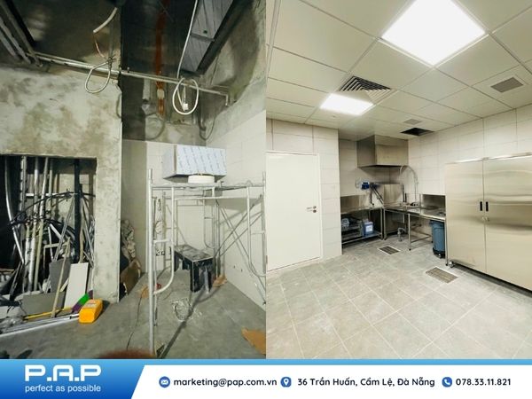 Dự án thiết kế thi công bếp công nghiệp cho Bar tại Resort & Golf Hội An